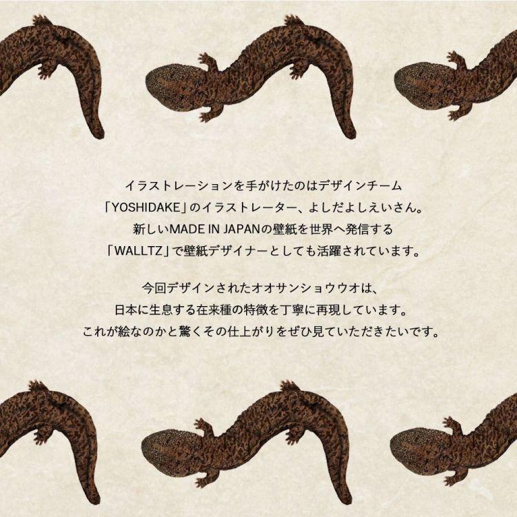 ウォールステッカー 壁紙シール はがせる オオサンショウウオ イラスト 動物 アニマル 室内装飾 防水 お風呂 ドア インテリア デコレーション |  | 06