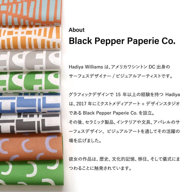 貼ってはがせる 水だけで貼れる 壁紙 Hattan ハッタン 賃貸OK ブラック・ペッパー・ペイパリィ BPPco. CONDUIT 45cm×45cm×6枚 幾何学 アフリカン 北欧 張替 | 壁紙屋本舗 | 07