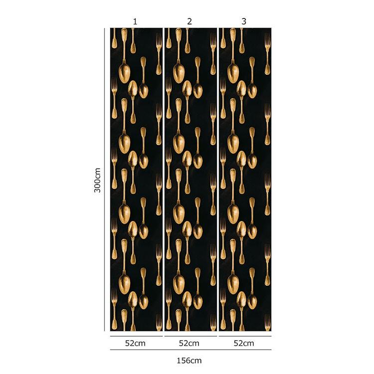 輸入 壁紙 Mind the Gap / マインド・ザ・ギャップ Cutlery Brass WP20246_2