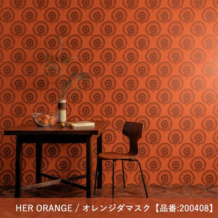 輸入壁紙の切り売り ダマスク柄（幅53cm×m単位で切売） Texdecor
