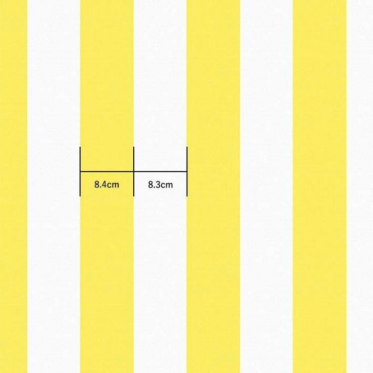 貼ってはがせる シール 壁紙 リメイクシート wallshoppe(ウォールショップ) / Candy Stripe-Lemon | 壁紙屋本舗 | 02