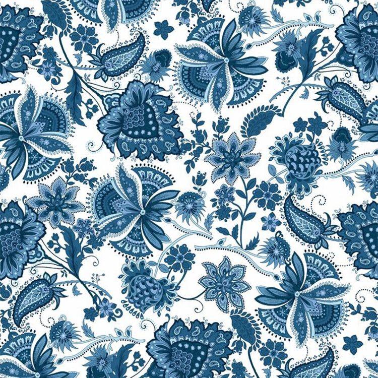 貼ってはがせる シール 壁紙 リメイクシート wallshoppe(ウォールショップ) / Darling Nikki-Blue | 壁紙屋本舗 | 01