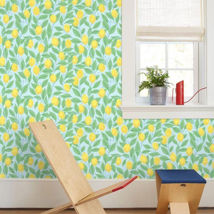 貼ってはがせる シール 壁紙 リメイクシート wallshoppe(ウォールショップ)   Lemons-Sky