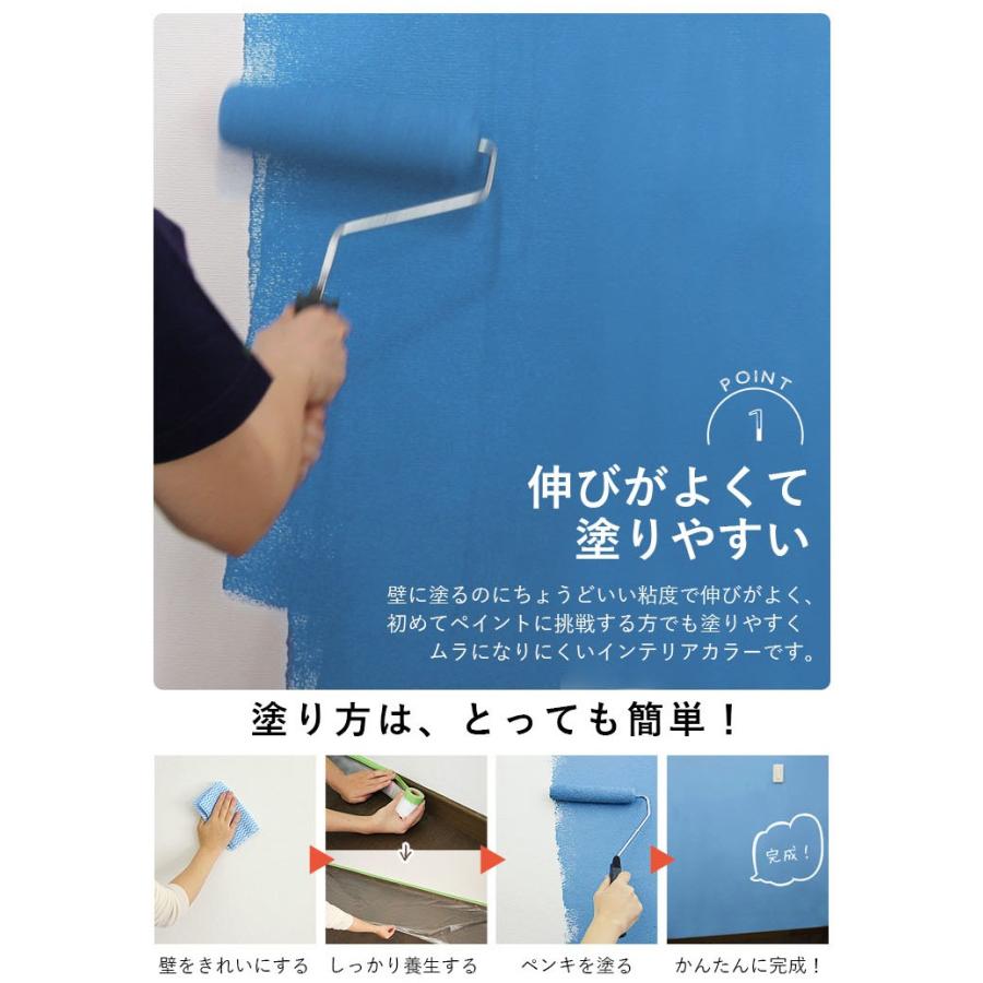 ペンキ 水性塗料 2L イマジン ウォール ペイント シャウエンブルーカラーズ (壁 天井 屋内) メーカー直送商品 | イマジンウォールペイント | 13