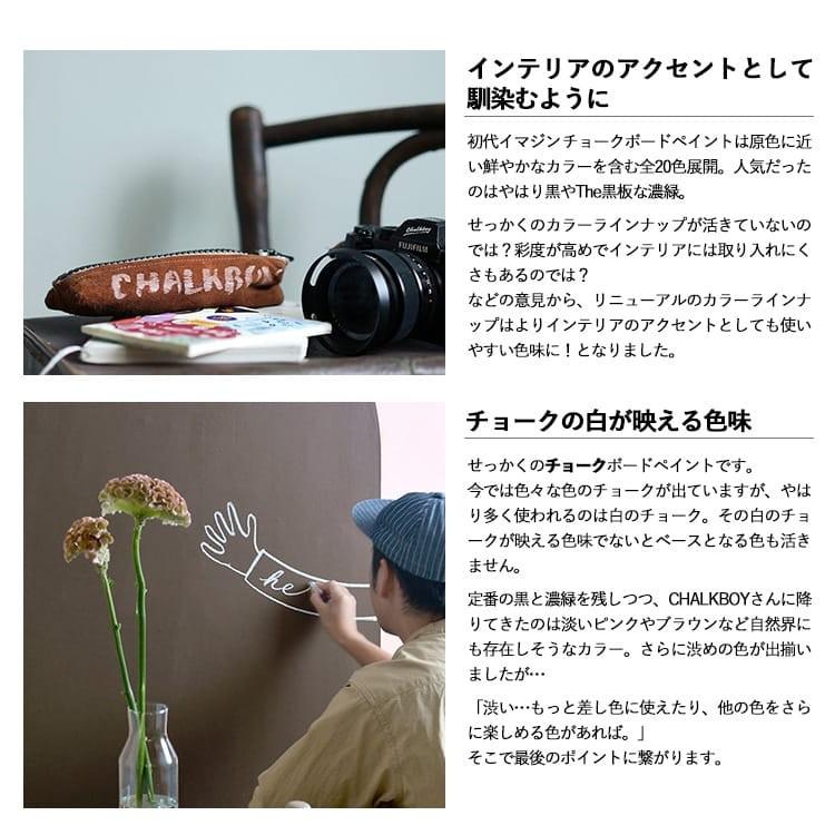 ペンキ インテリア ペイント 室内用 CHALK UP! チョークアップ! 250ml 全14色 チョークボードペイント 黒板塗料 黒板ペンキ 水性塗料 | イマジンウォールペイント | 31