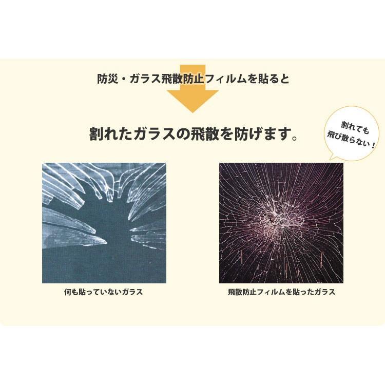 窓ガラス フィルム UVカット ガラス飛散防止 ガラス シート 防災フィルム 地震 防災 災害対策 防災対策 巾46cm×長さ1.8m | 壁紙屋本舗 | 02