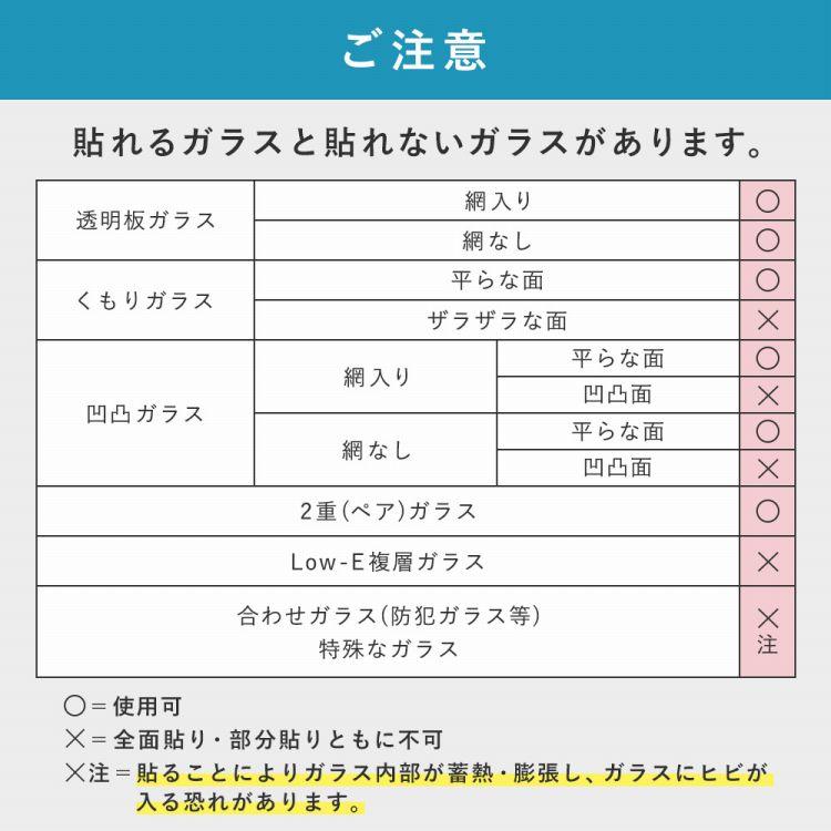 はがせる ガラスフィルム 吸着タイプ 窓 目隠し シート カットガラスタイプ 1m単位で切り売り | 壁紙屋本舗 | 09