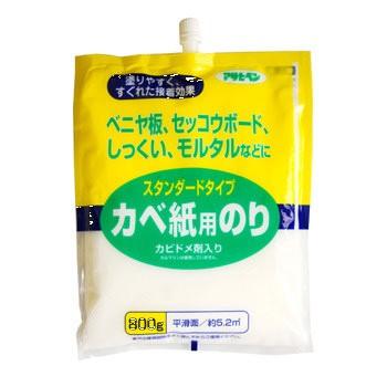 壁紙 施工道具 接着材 のり 張り替え 自分で スタンダードタイプ 800ｇ No.764 アサヒペン｜kabegamiya-honpo