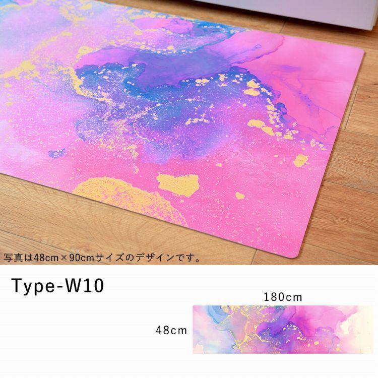 キッチンマット 玄関マット 拭ける フロアマット シーテミー 180 × 48cm Watering Dream 滑り止め付 薄手 台所 水回り アクセント オールシーズン 壁紙屋本舗 |  | 24