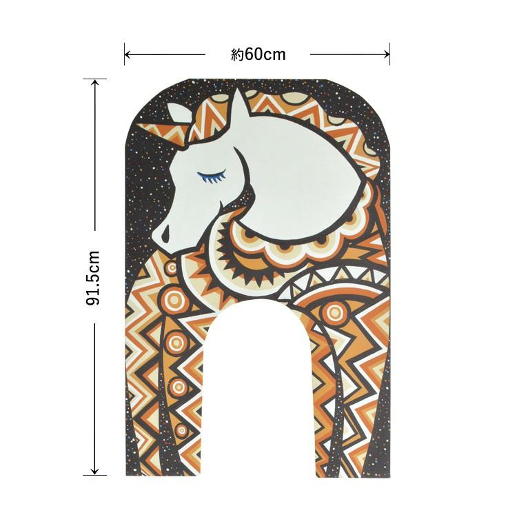 拭ける トイレ用マット約60cm×90cm トイレトレーニングにおすすめ ゾウ キリン ユニコーン かわいいトイレトレーニング キッズ |  | 09