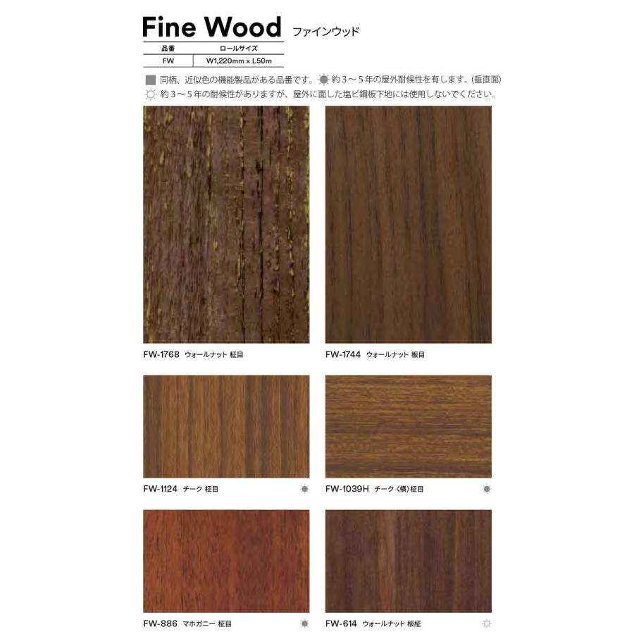 3M ダイノックフィルム カッティングシート 木目 FW : かべがみやさん