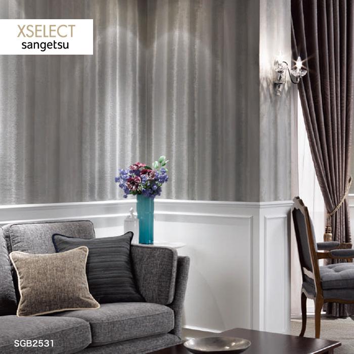 壁紙 のり無し壁紙 サンゲツ Xselect 滑らかな手触りのファー壁紙 ドレープカーテンのような印象に Sgb 701 Sgb 706 N Diyshop Resta Paypayモール店 通販 Paypayモール