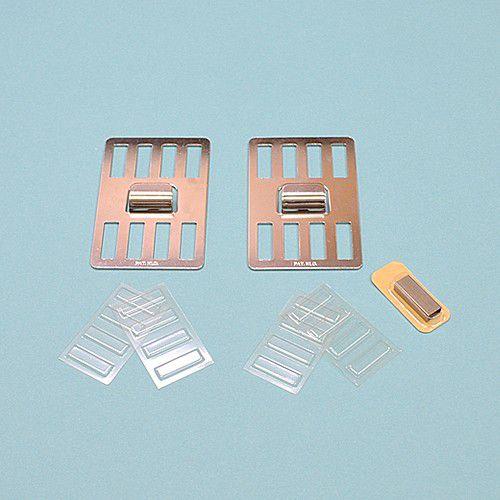 【2個セット】飾り棚　絵本棚　壁美人セット（取り付け金具） 石膏ボード用固定金具P-8金具セット（2枚）静止荷重12kg用×2枚入 | 壁