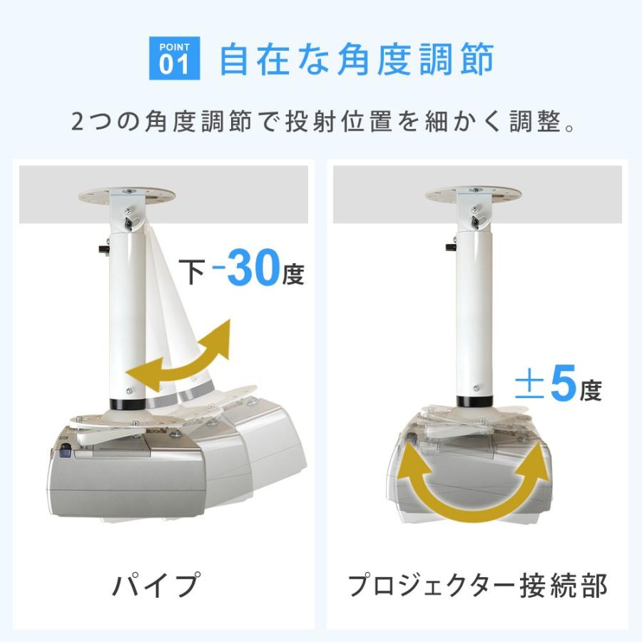 プロジェクター金具 天吊り PJセッターハング GP200 40-55の画像