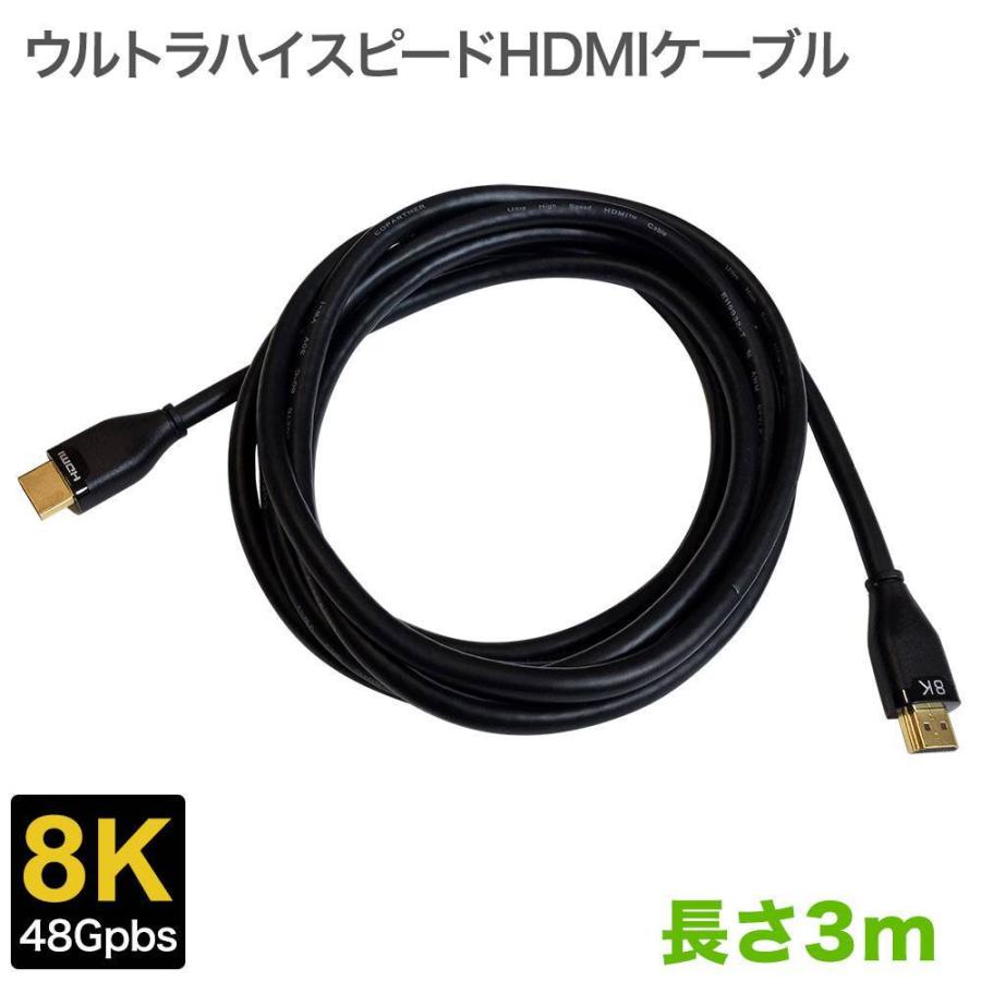 HDMIケーブル 3m ウルトラハイスピード ver2.1対応