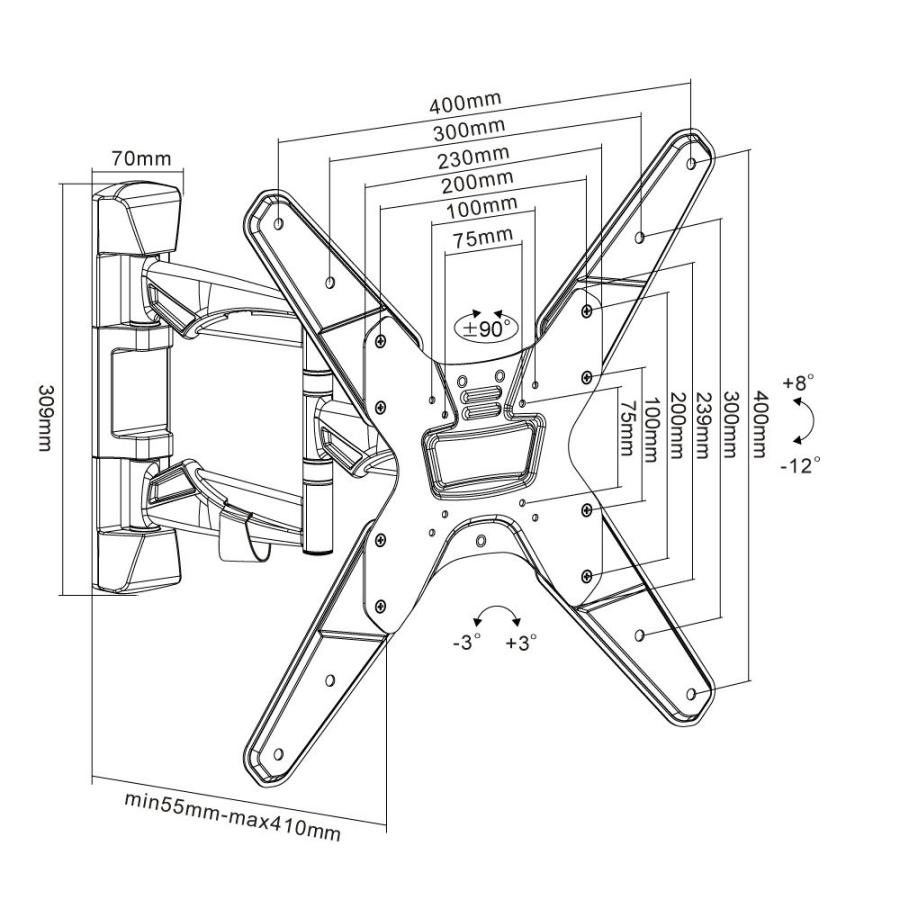 壁掛けテレビ 取付け金具 TVセッターアドバンス MR113 S/Mサイズ TVセッターアドバンスMR113 S/Mサイズの購入はこちらから