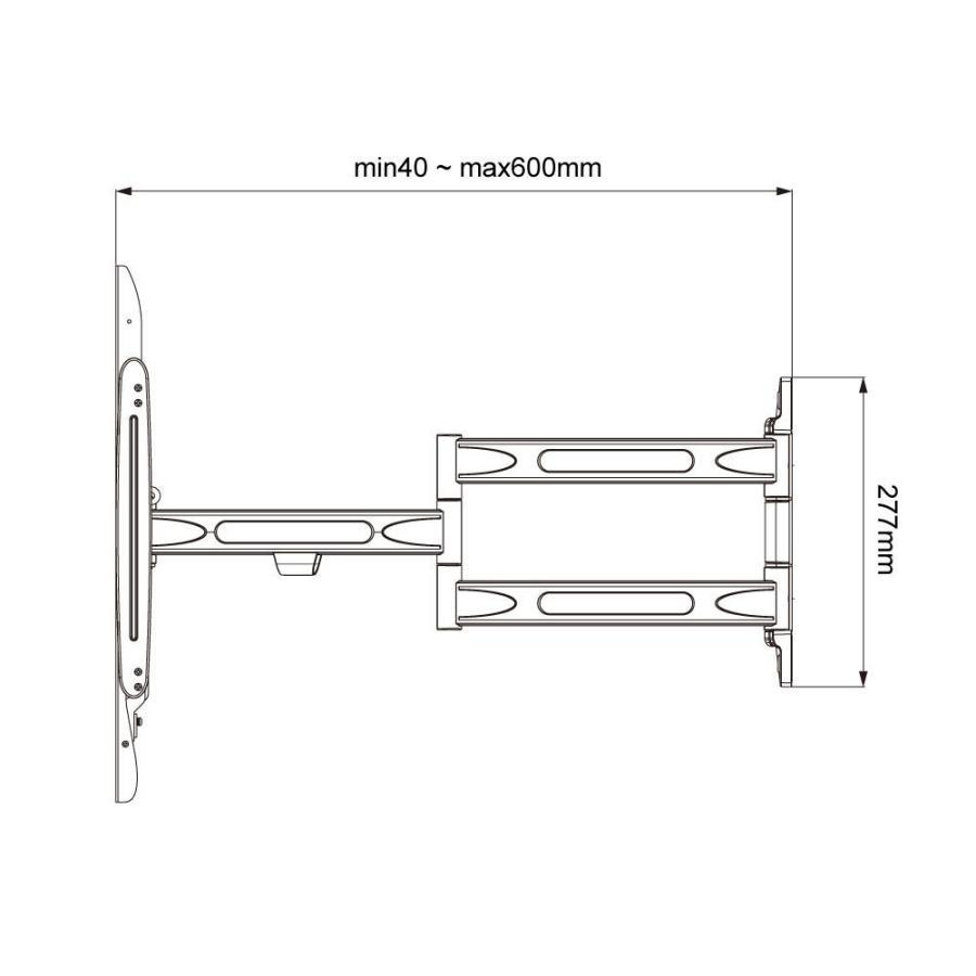 テレビセッター テレビ 壁掛け 金具 壁掛けテレビ スリム＆ロング 37