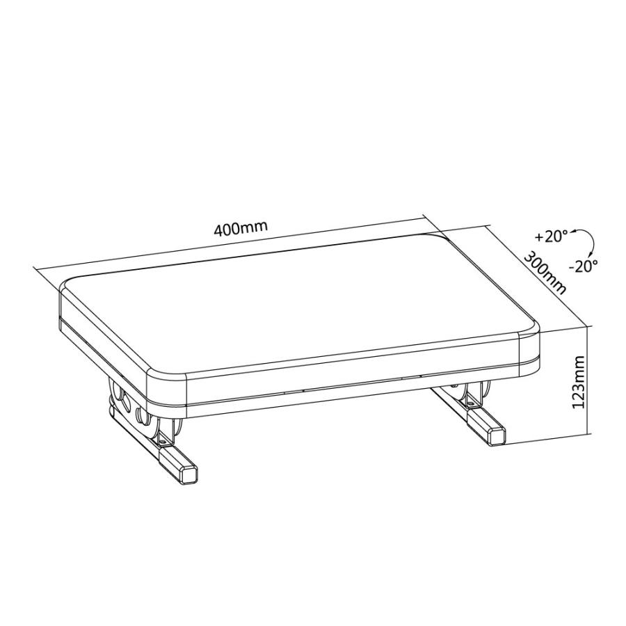 フットレスト 足置き オフィス ディスク下に FO500｜kabekake-shop｜08