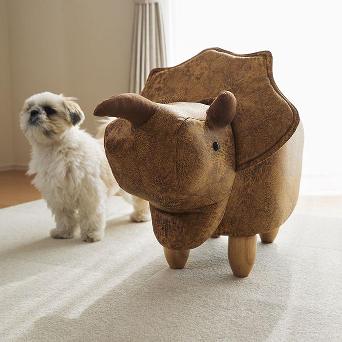 original 恐竜モチーフのスツール Triceratops トリケラトプス