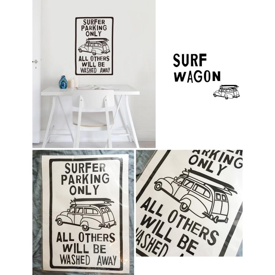 ウォールステッカー ジュブリー サーフワゴン Surf Wagon 西海岸 北欧 おしゃれ モノトーン 子供部屋 台紙サイズ 44cmx60cm 転写式 かべがみ革命 通販 Paypayモール
