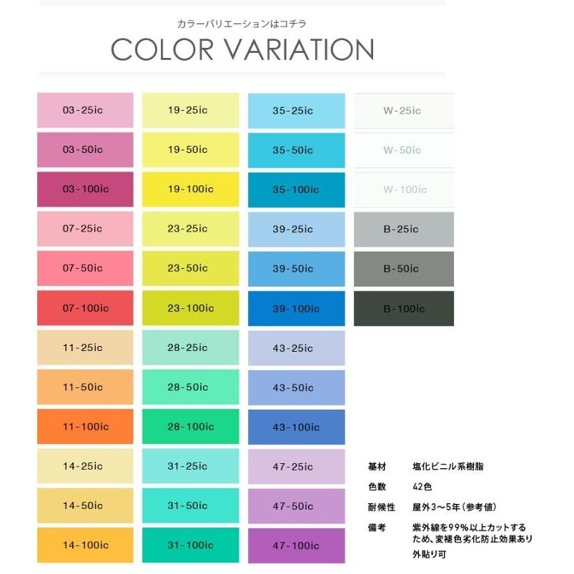 カッティングシート IROMIZU 125cmx1m単位切り売り 粘着シート色水 透明 紫外線 カット 装飾 クリスタル リフォーム シート リメイクシート cutting sheet