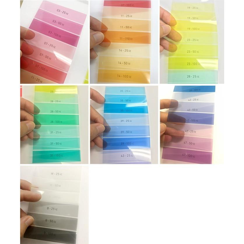 カッティングシート IROMIZU 125cmx1m単位切り売り 粘着シート色水 透明 紫外線 カット 装飾 クリスタル リフォーム シート リメイクシート cutting sheet