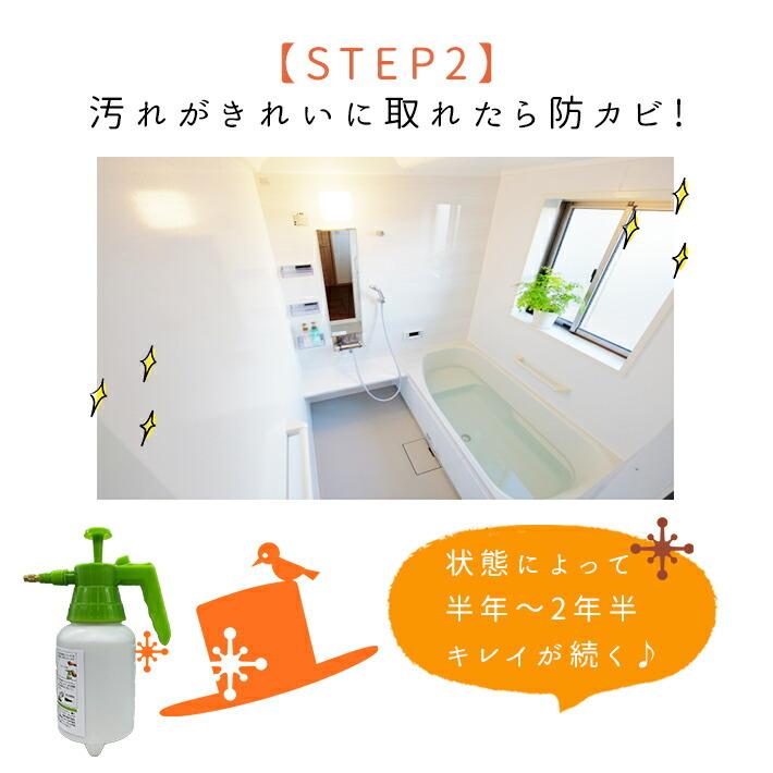 カビ取り剤 防カビ剤 パーフェクトセット お風呂 キッチン 壁 風呂掃除 お風呂掃除 排水溝 カビ取りジェル業務用 カビ防止 防カビスプレー カビ取りスプレー_5