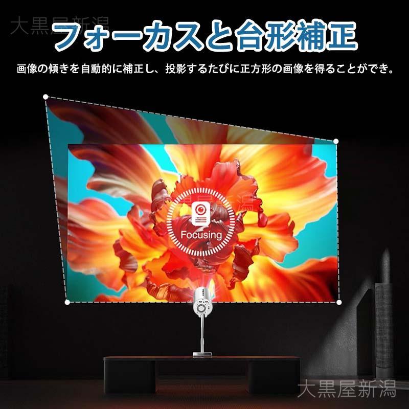 プロジェクター 4K 1080P 家庭用 天井 伸縮性 1200ANSI DVD WiFi 5G