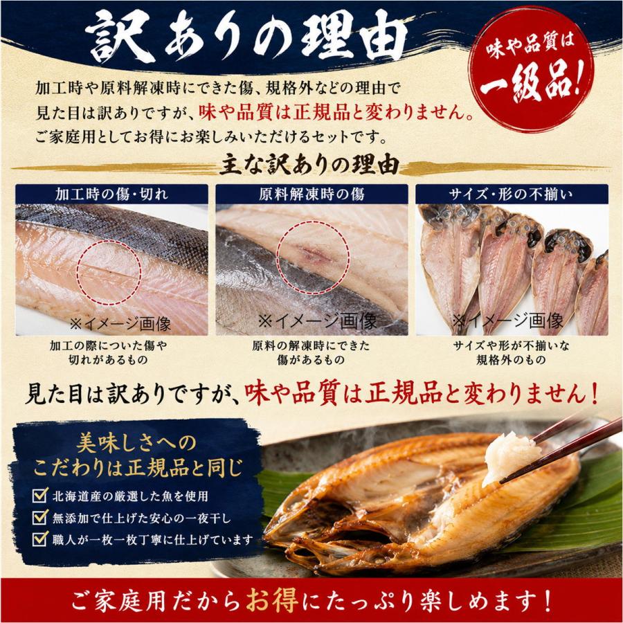 【訳あり】無添加干物おまかせセット ５パック入り（７〜９尾）北海道 広尾町加工 |  | 02