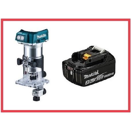 マキタ（makita） 18V 充電式トリマ RT50DZ+バッテリBL1830B[3.0Ah 