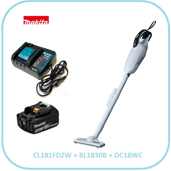マキタ（makita） 18V 充電式クリーナ CL181FDZW(白)+充電器(DC18WC)+