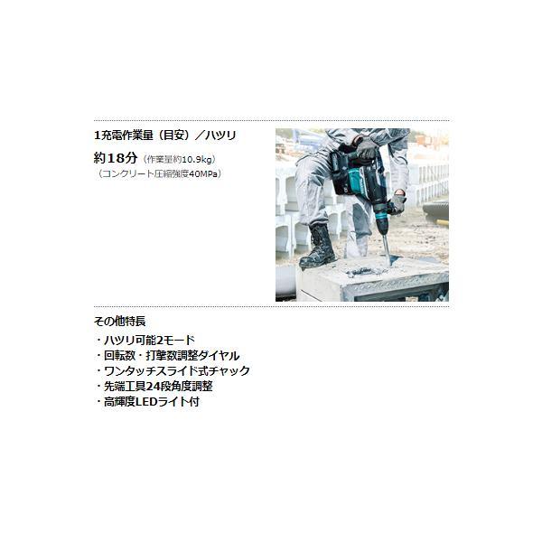 マキタ HR005GRMX 40Vmax 充電式ハンマドリル 40mm 【本体+4.0Ah