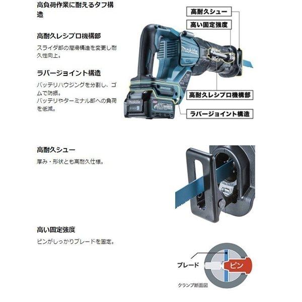 マキタ 40Vmax 充電式レシプロソー JR001GZ(本体のみ)+純正 マキタ 40Vmax 充電式レシプロソー JR001GZ(本体のみ)+純正
