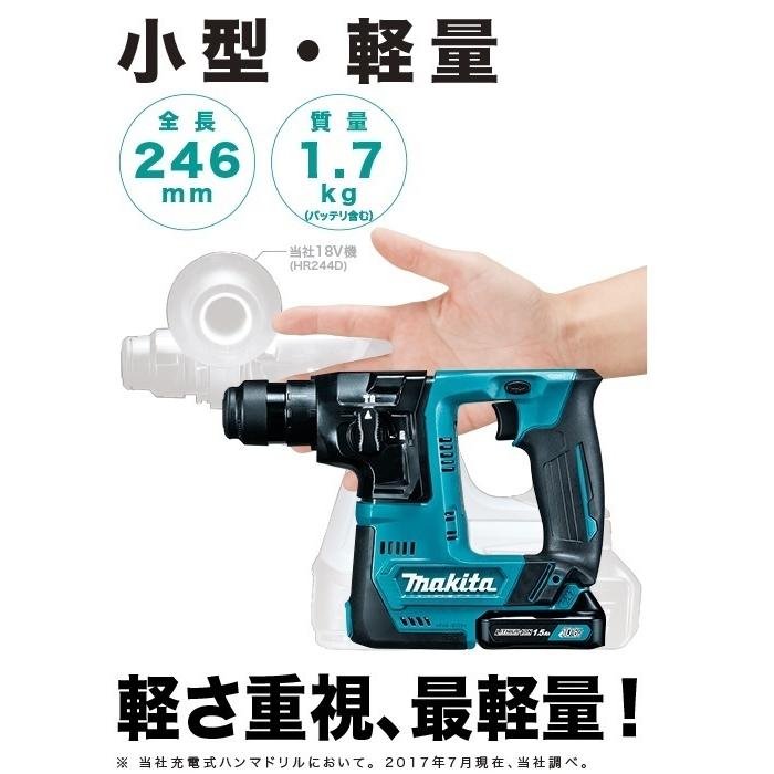 マキタ 14mm 10.8V 充電式ハンマドリル HR140DSHX [1.5Ah]□安心
