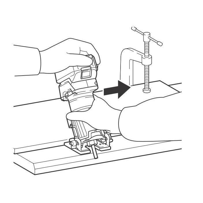 マキタ（makita） 充電式トリマRT40D/RT50D用 傾斜ベース 199202-4