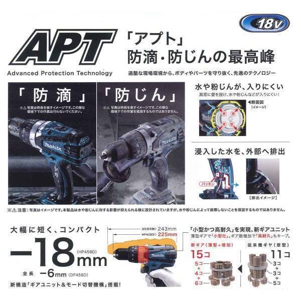 マキタ 18V 充電式震動ドライバドリル HP458DZ (本体のみ) □安心の  