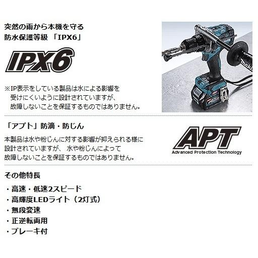マキタ 40Vmax 充電式ドライバドリル DF001GZ (本体のみ マキタ 40Vmax 充電式ドライバドリル DF001GZ (本体のみ