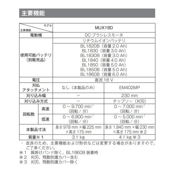 マキタ 18V 充電式 スプリットポンプ MUX18DZ + A-75384 【モータ部+ポンプアタッチメント】[ループハンドル]■マキタ純正/新品/未使用■の画像