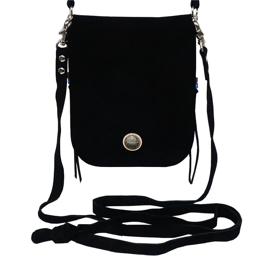 【希少】象革　ハンドバッグ　バッグ　ブラック　スエード　ファスナー　レディース KC,s メール便可 レザーポーチ ベルトバッグ メディシンバック