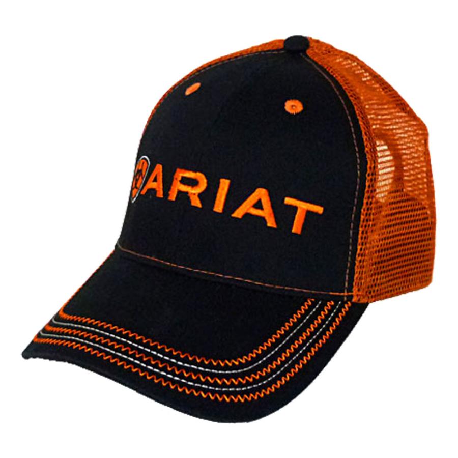 アリアット ａｒｉａｔ ロゴ 刺繍 メッシュキャップ 帽子 キャップ ブラック オレンジ Cap931 Cap931 カチーナトレーディング 通販 Yahoo ショッピング