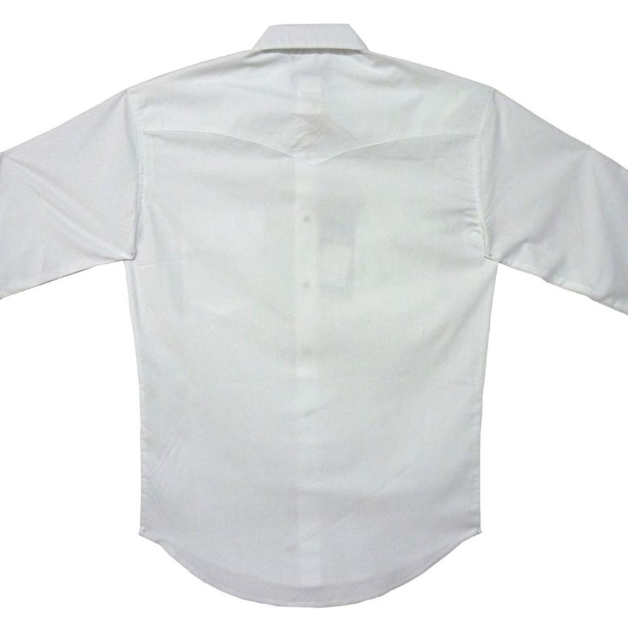 Wrangler（ラングラー） メール便可 白 ウエスタンシャツ メンズ 無地