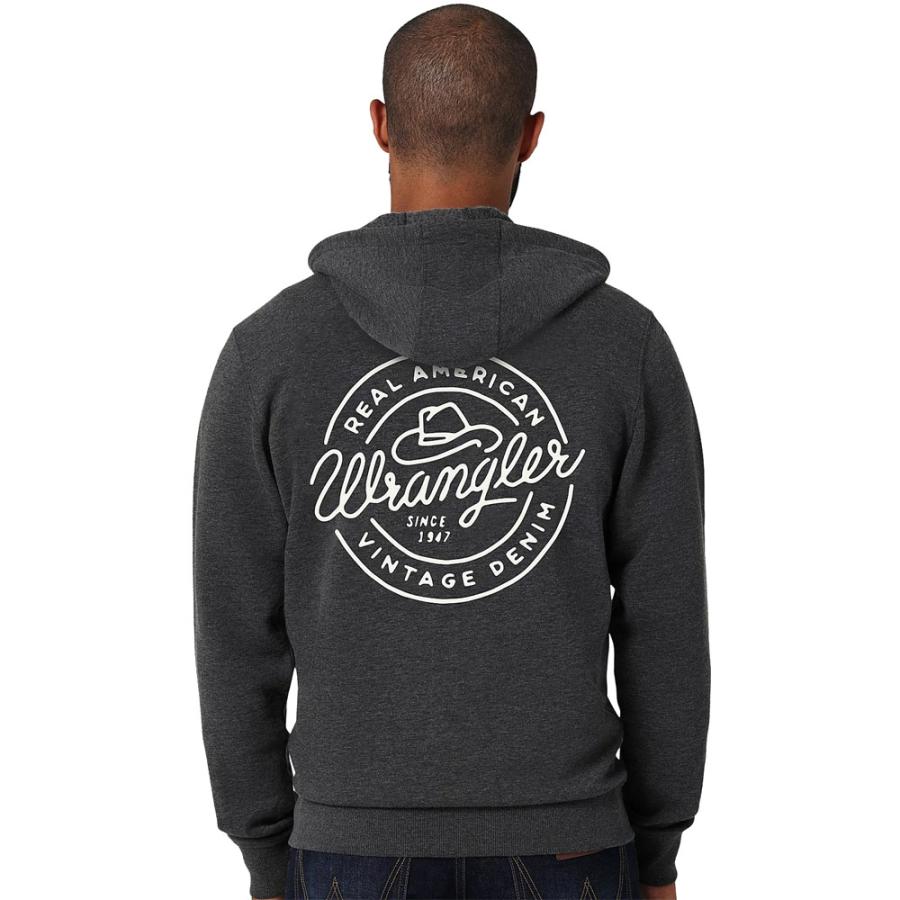 Wrangler ラングラー　USA製 無地　裏起毛　ジップアップパーカー Wrangler（ラングラー） ジップアップ パーカー アウター カウボーイ