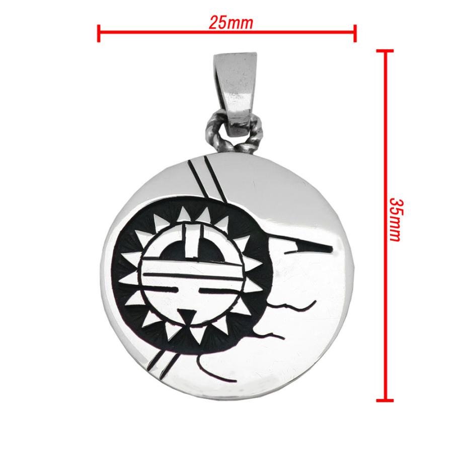 ネックレスサンフェイス　ペンダントトップ（ホピ族）スターリング925 ネックレス ネックレスサンフェイス ペンダントトップ（ホピ族）インディアン