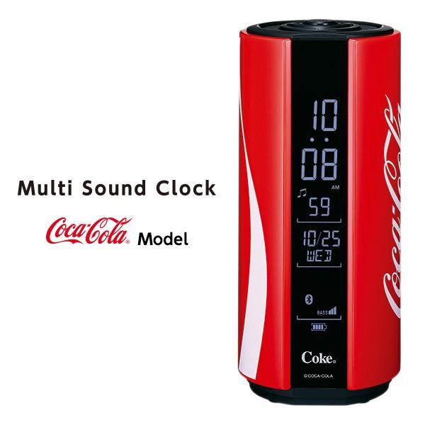 コカ コーラ Coca Cola ブルートゥース スピーカー クロック 防水 セイコー SEIKO AC608A スマホ 連動 スピーカー Bluetooth マルチ サウンド 時計 在庫あり｜kadecoco