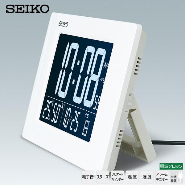 SEIKO（セイコー） 電波 デジタル 時計 DL214W クロック デジタル表示