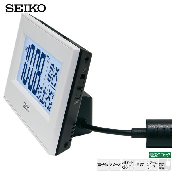 SEIKO（セイコー） 電波 デジタル 時計 DL218W クロック デジタル表示
