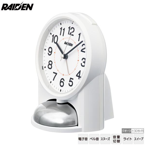 SEIKO めざまし 大音量 アラーム 時計 NR454W ライデン RAIDEN