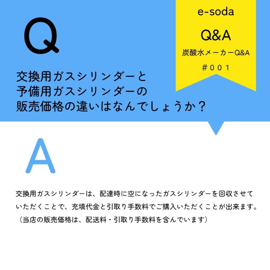 e-soda ドリンク ガスシリンダー 交換用 60L 1本 410g【在庫あり