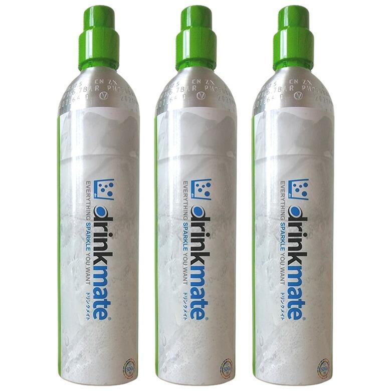 drinkmate ドリンクメイト ガスシリンダー 交換用 142L 3本【正規販売