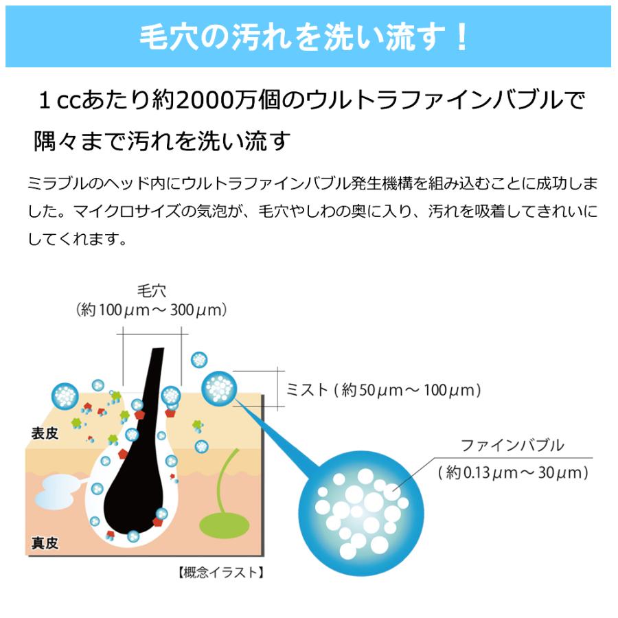 【正規販売店】シャワーヘッド 節水 ミラブルplus ウルトラファインバブル サイエンス ミラブルplus 限定カラー メタルシルバー |  | 02